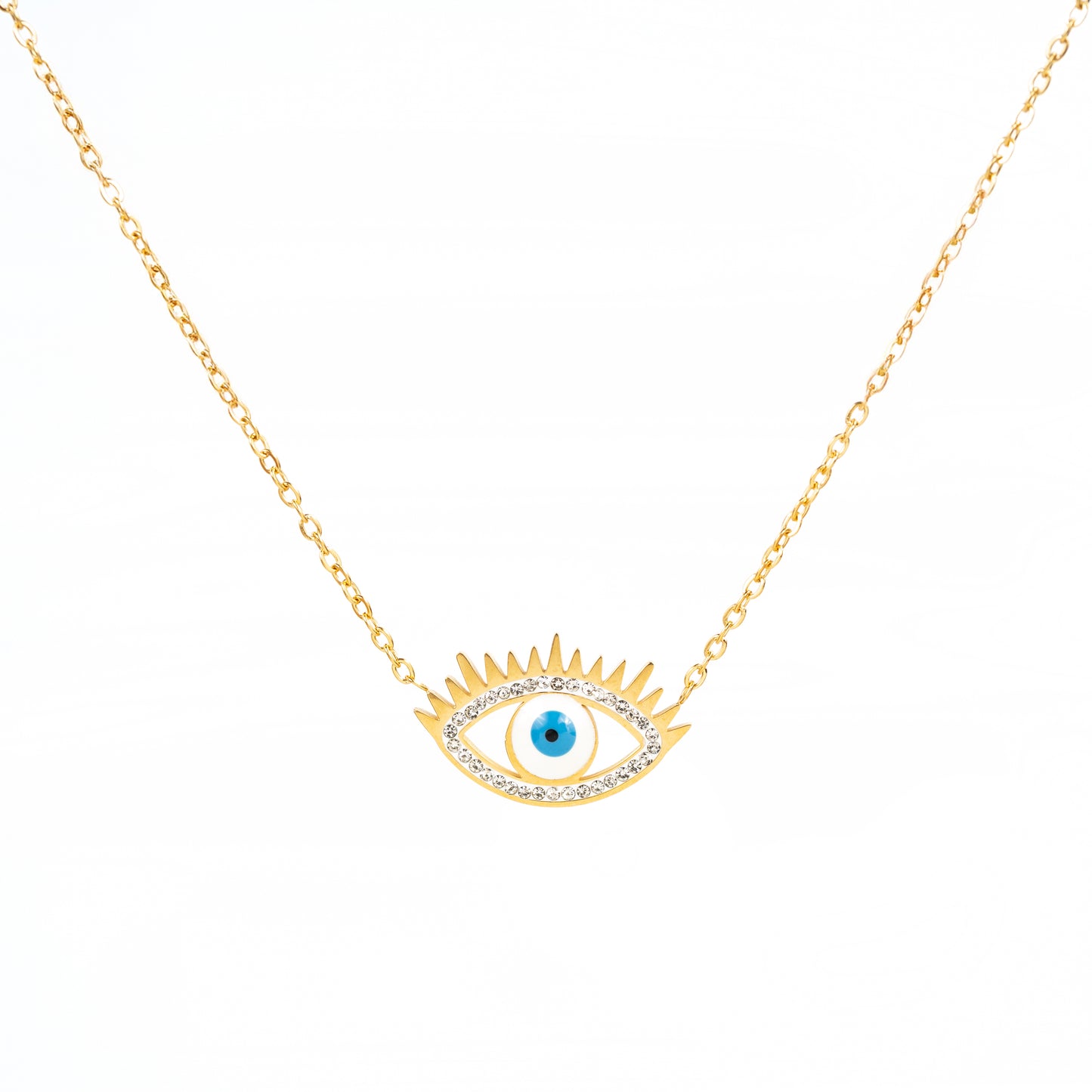 Collar Ojo Turco Dorado