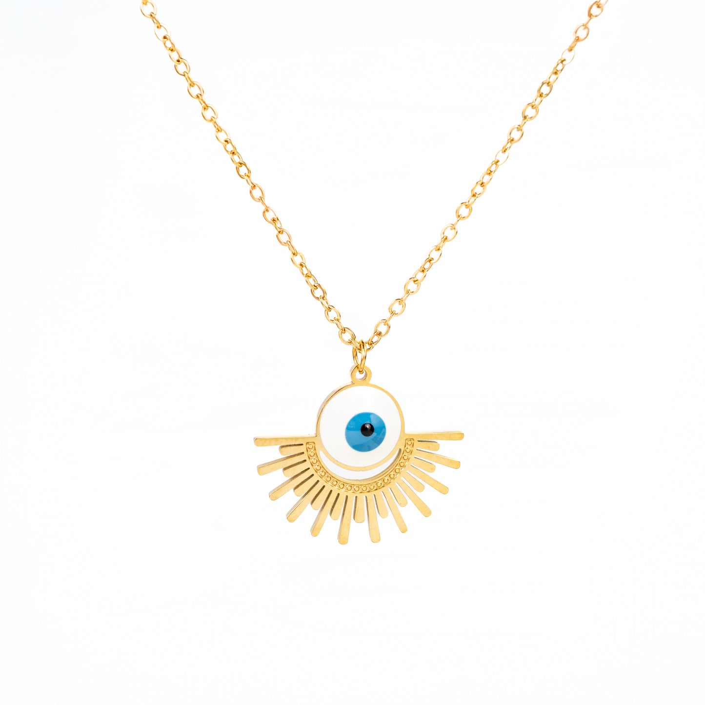 Collar Dorado con colgante de Ojo