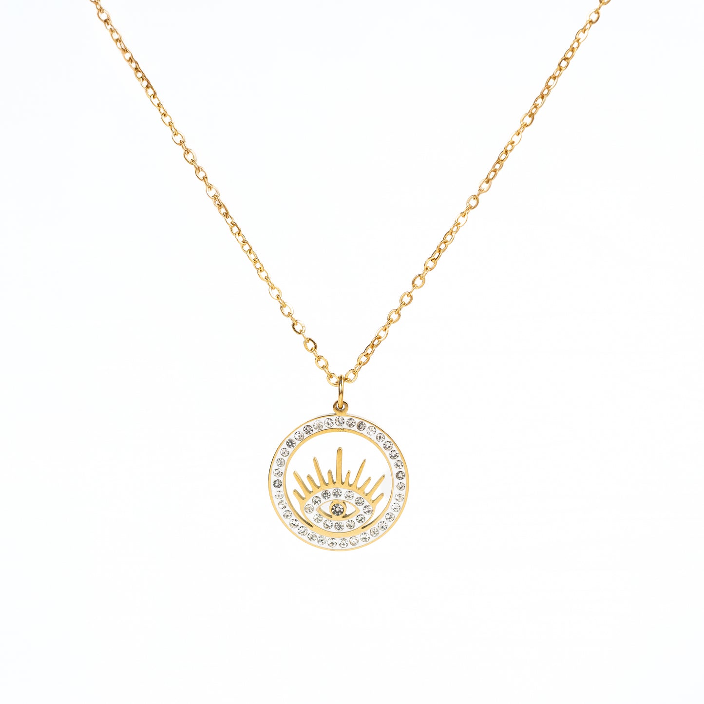 Collar Ojo Brillante Zirconia