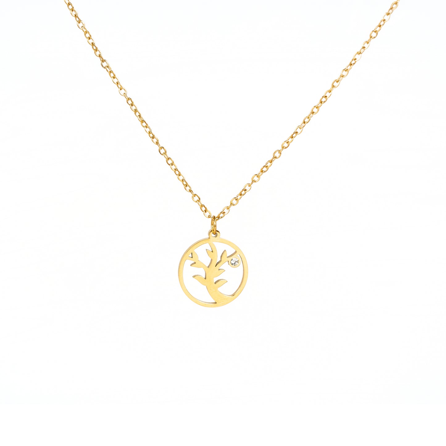 Collar Árbol Dorado