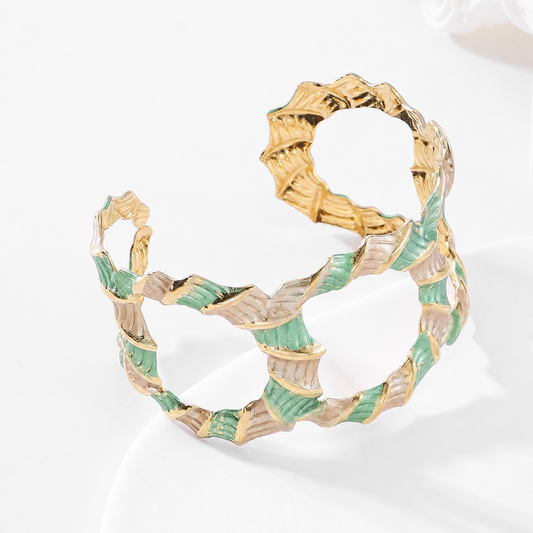 Brazalete tonos verdes - brazalete de joyería al por mayor