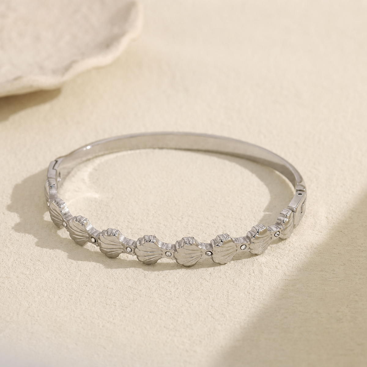 Brazalete conchas y circonitas - brazalete de joyería al por mayor