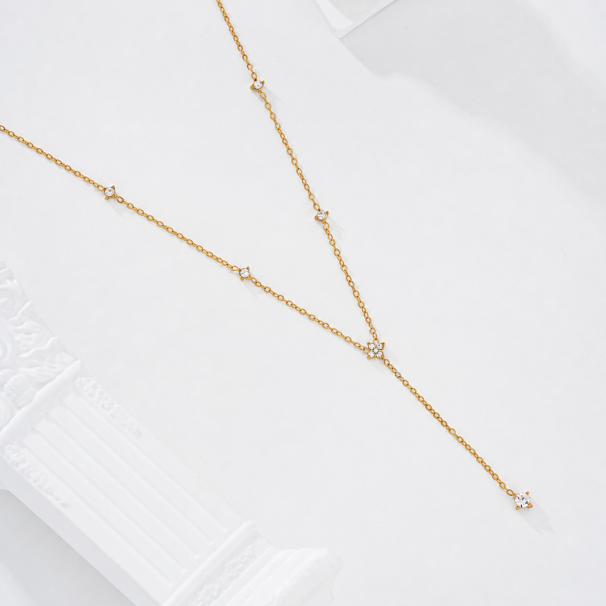Collar lariat con cironitas - collar de joyeria al por mayor