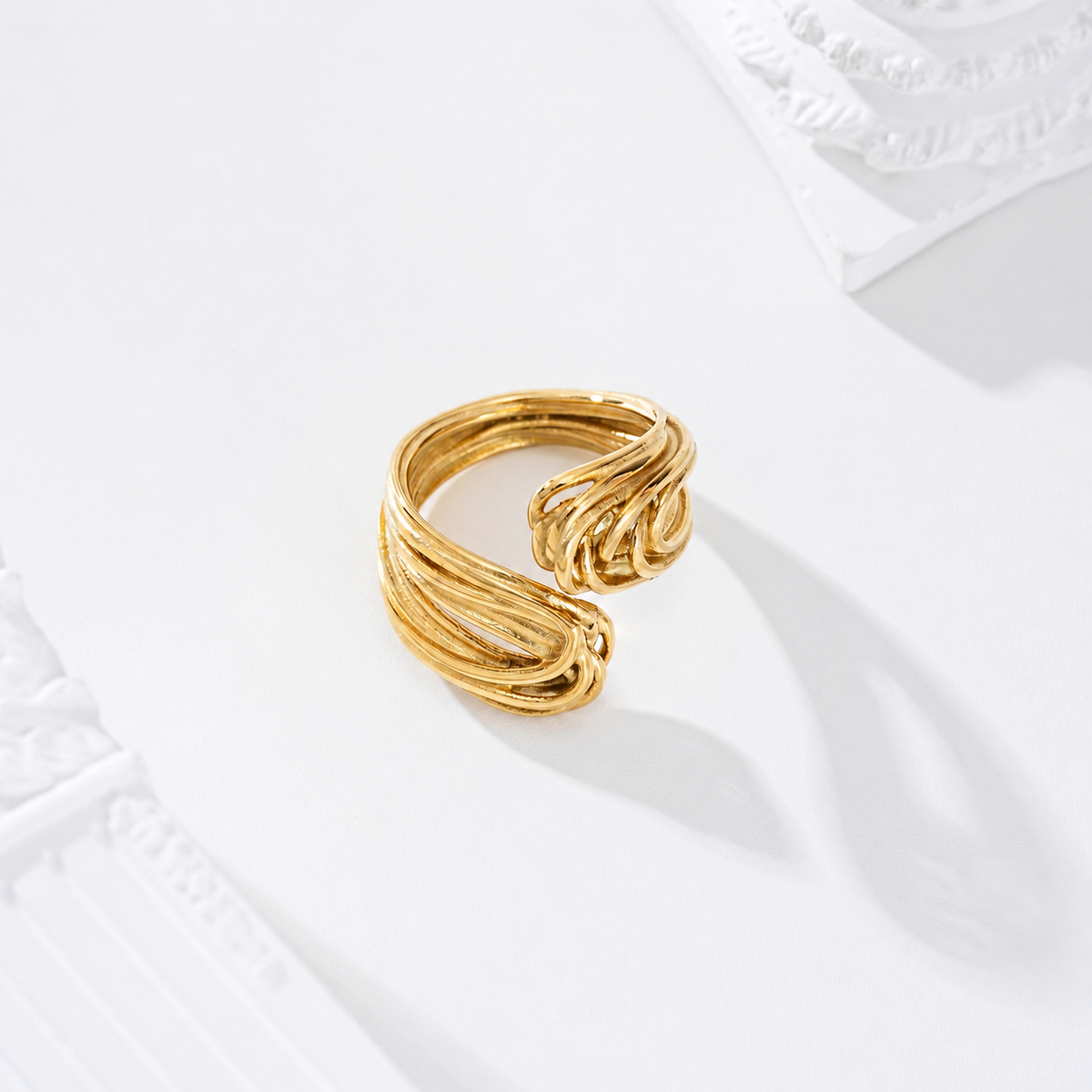 Anillo ajustable acero - anillo de joyería al por mayor