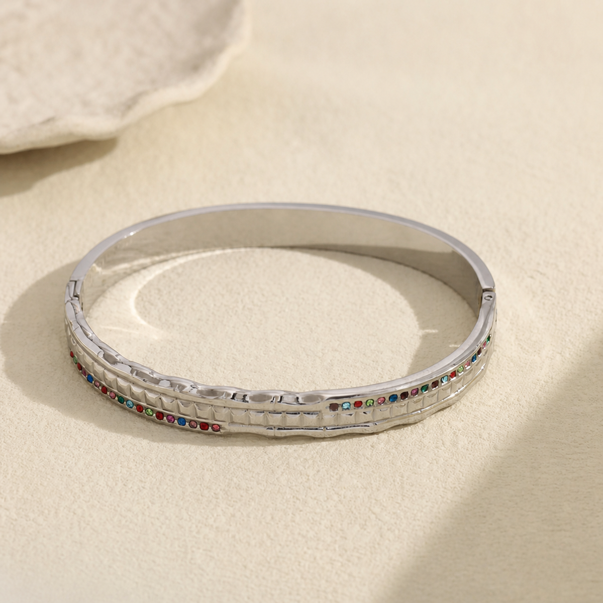 Brazalete con circonitas - brazalete de joyería al por mayor