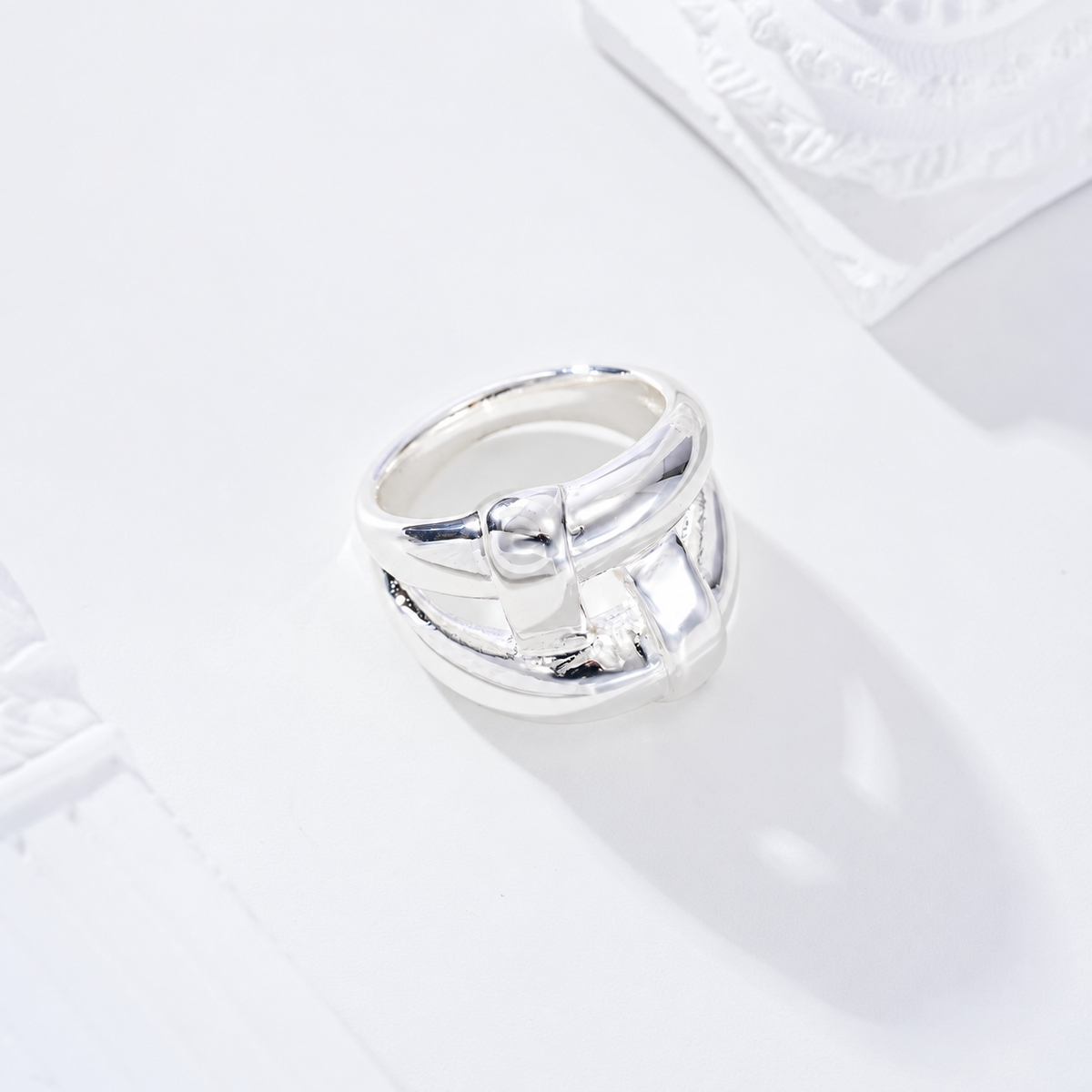 Anillo baño de plata - anillo de joyería al por mayor