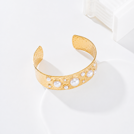 Brazalete con perlas - brazalete de joyería al por mayor