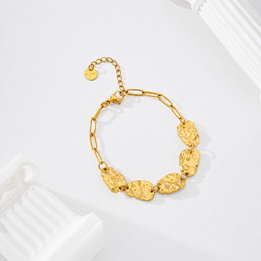 Pulseras chapas texturizadas - brazalete de joyería al por mayor