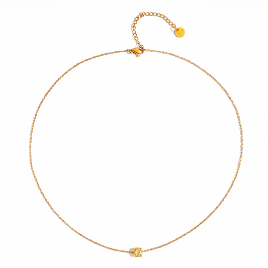 Collar con detalle cuadrado - collar de joyeria al por mayor