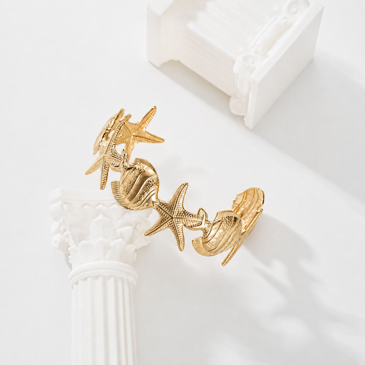 Brazalete de estrellas y peces - brazalete de joyería al por mayor