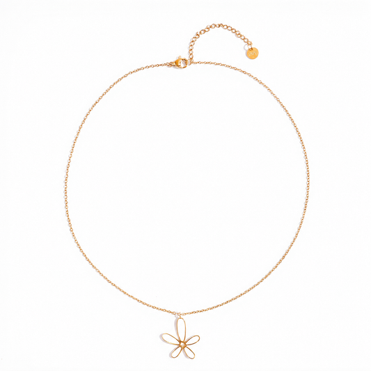 Collar flor color - collar de joyeria al por mayor
