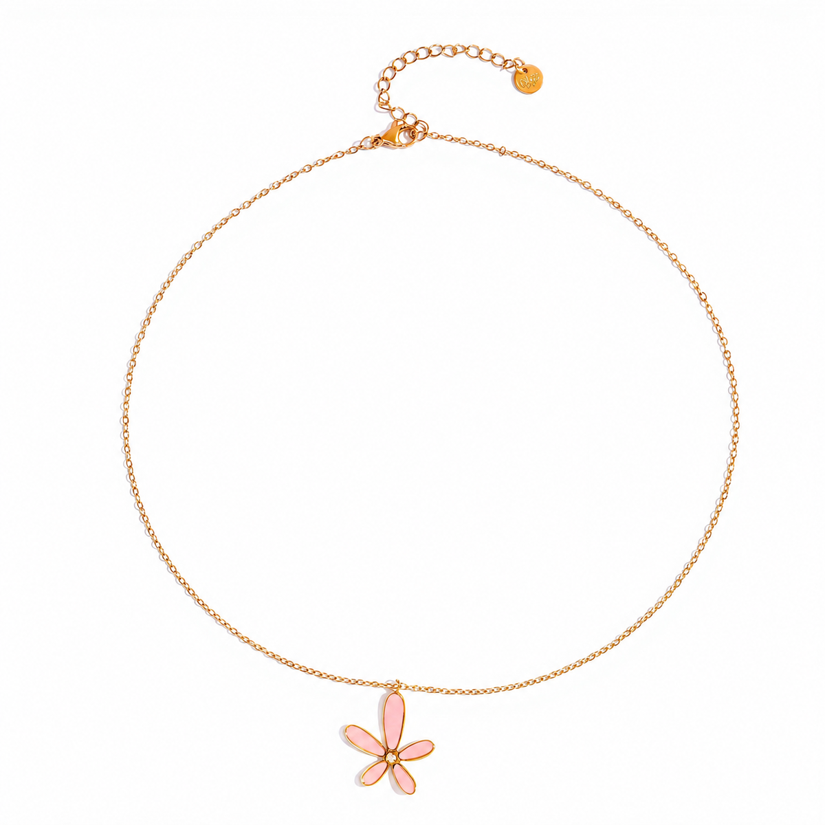Collar flor color - collar de joyeria al por mayor