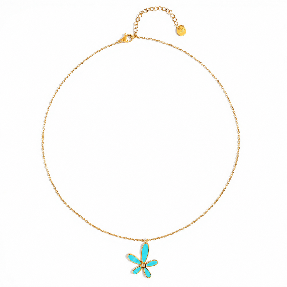 Collar flor color - collar de joyeria al por mayor