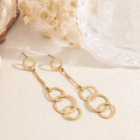 Pendientes aros cruzados acero - pendientes de joyería al por mayor