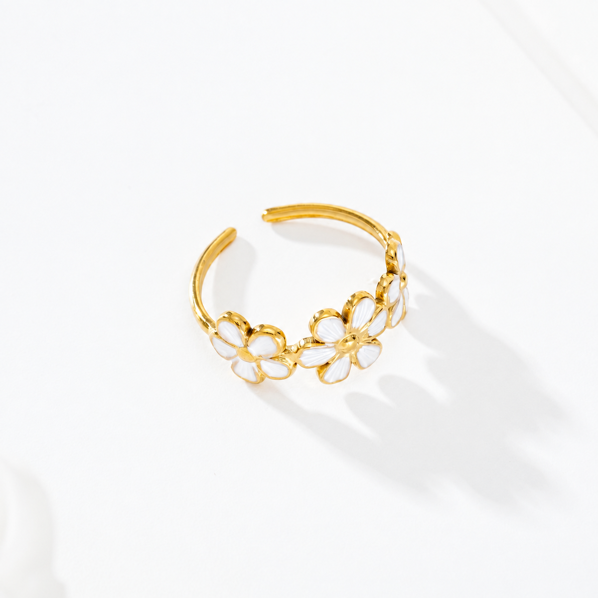 Anillo ajustable flor - anillo de joyería al por mayor