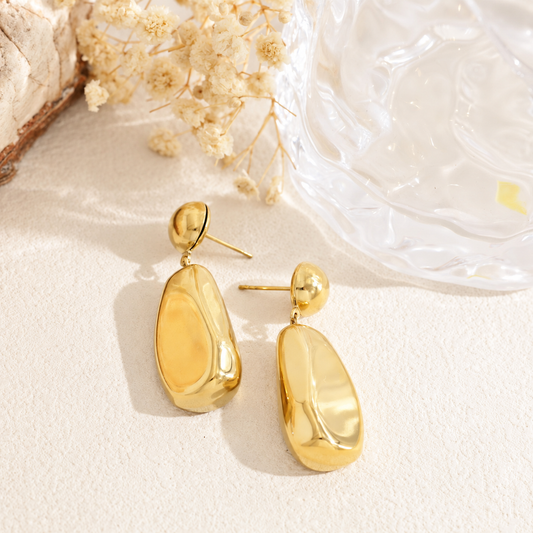 Pendientes forma larga acero - pendientes de joyería al por mayor