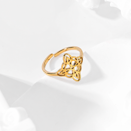 Anillo nudo de bruja - anillo de joyería al por mayor