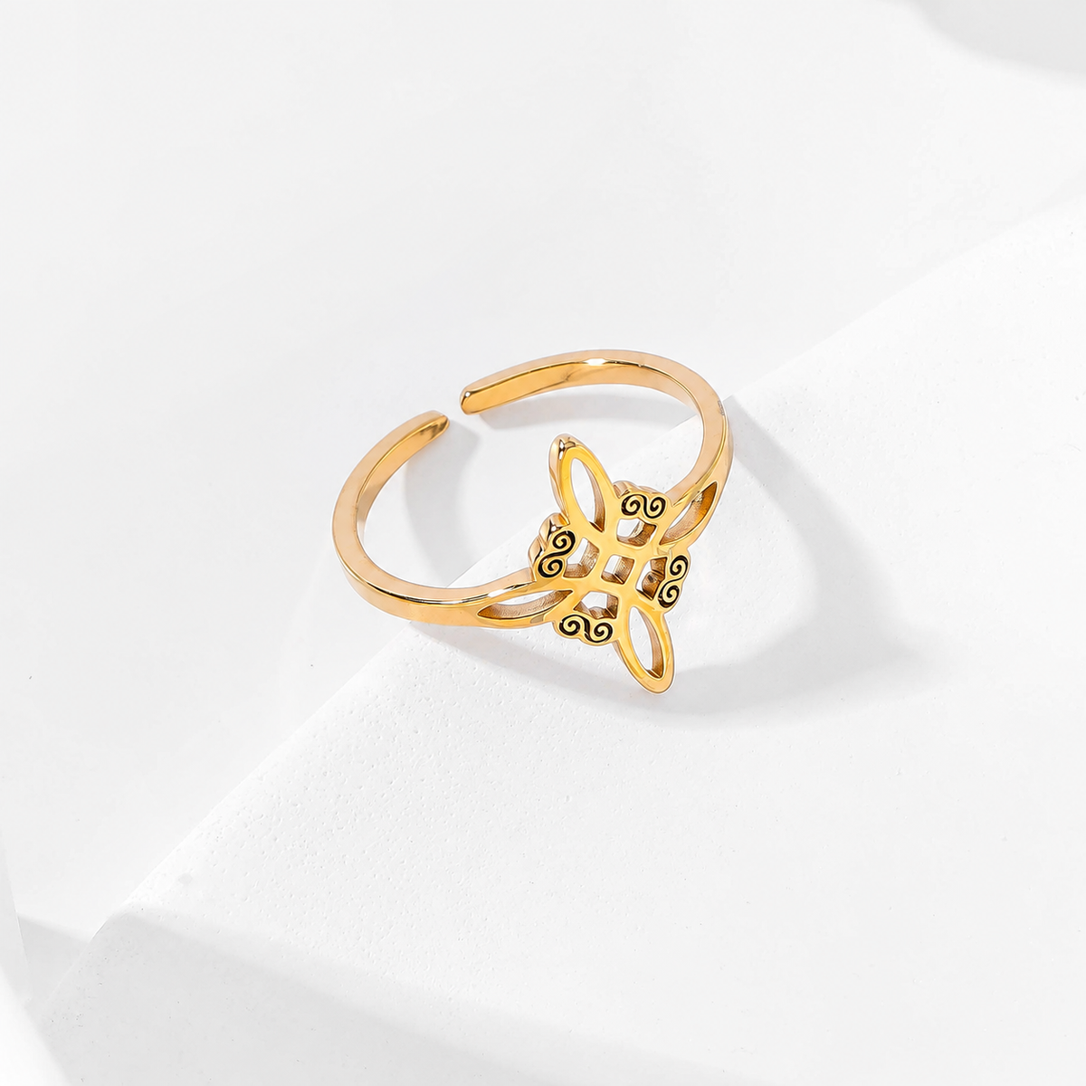 Anillo nudo de bruja - anillo de joyería al por mayor