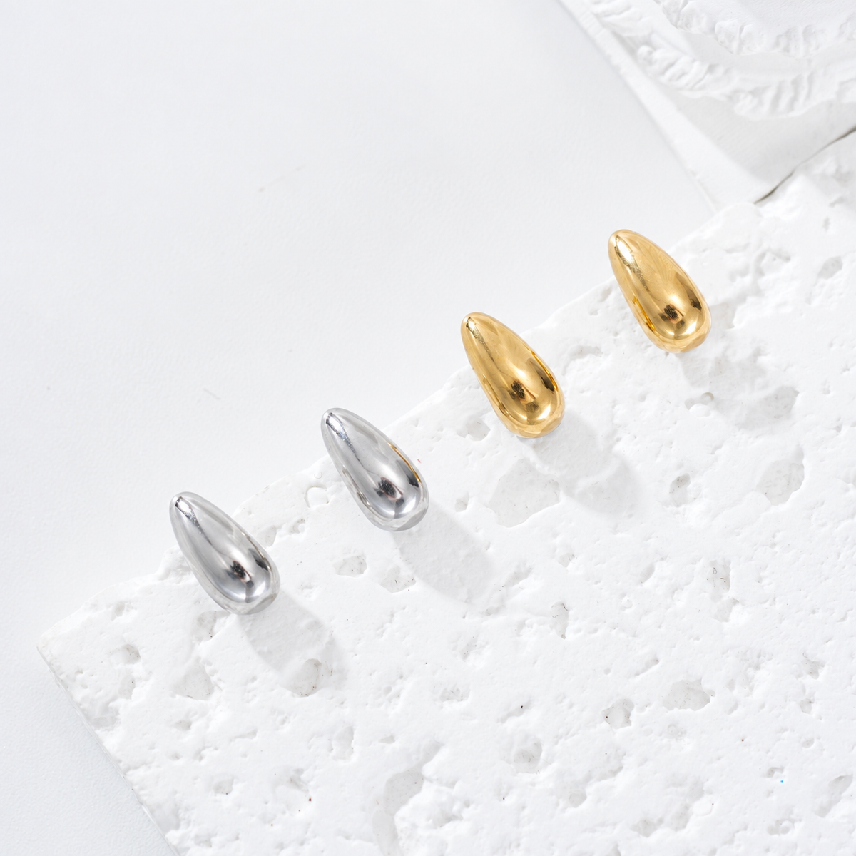 Pendientes gota pequeños acero - pendientes de joyería al por mayor