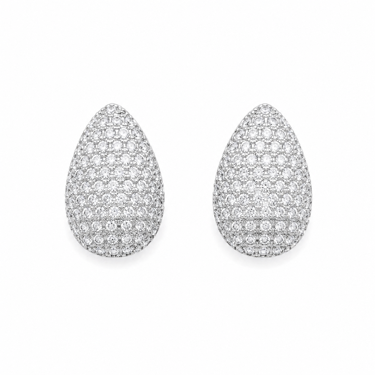 Pendientes plateados