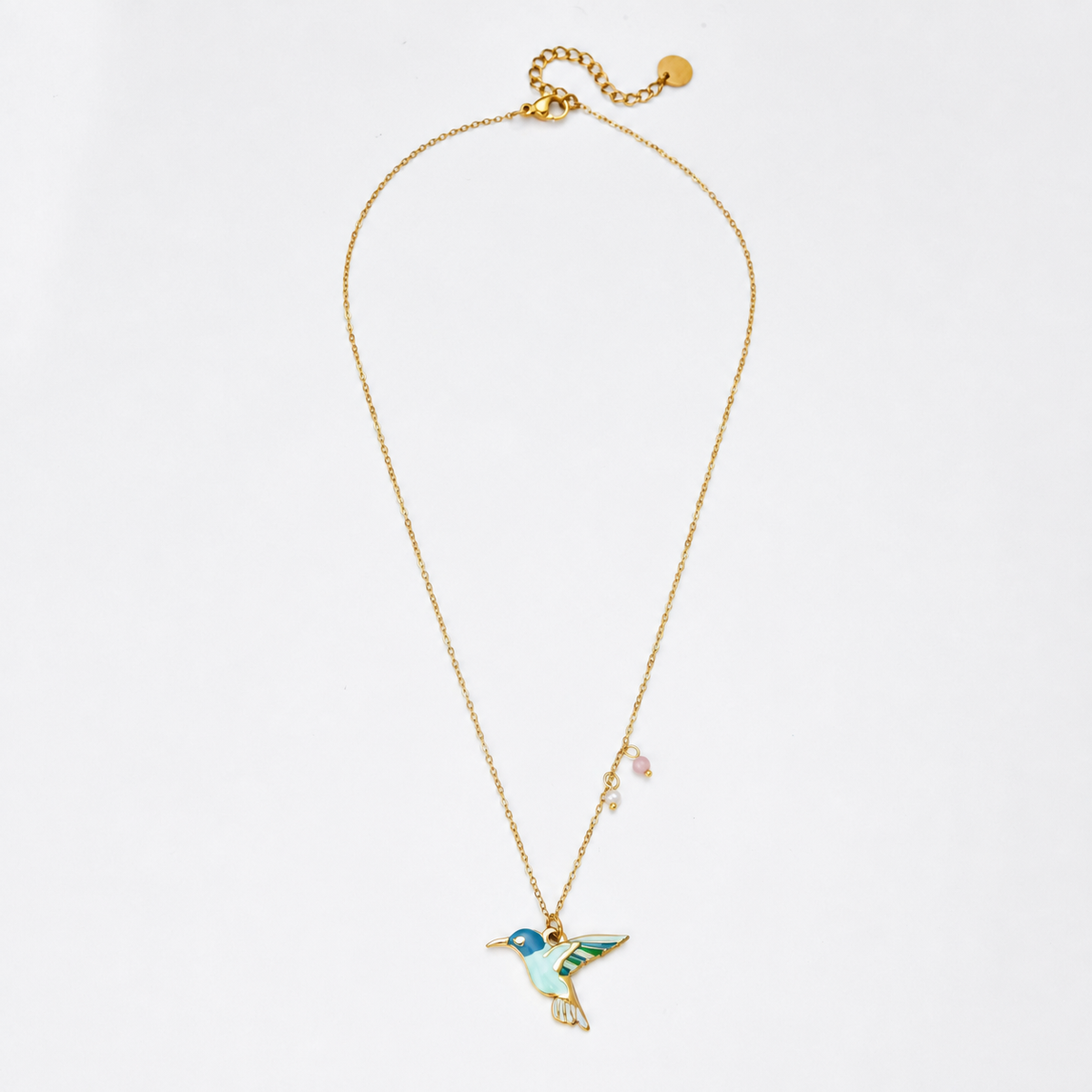 Collar pájaro color - collar de joyeria al por mayor
