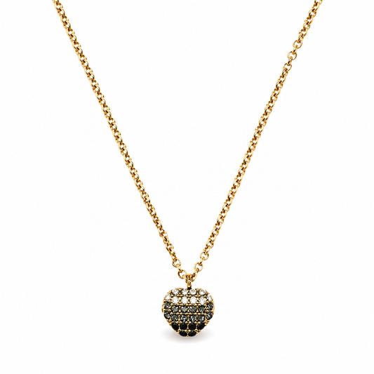 Collar Corazón Negro