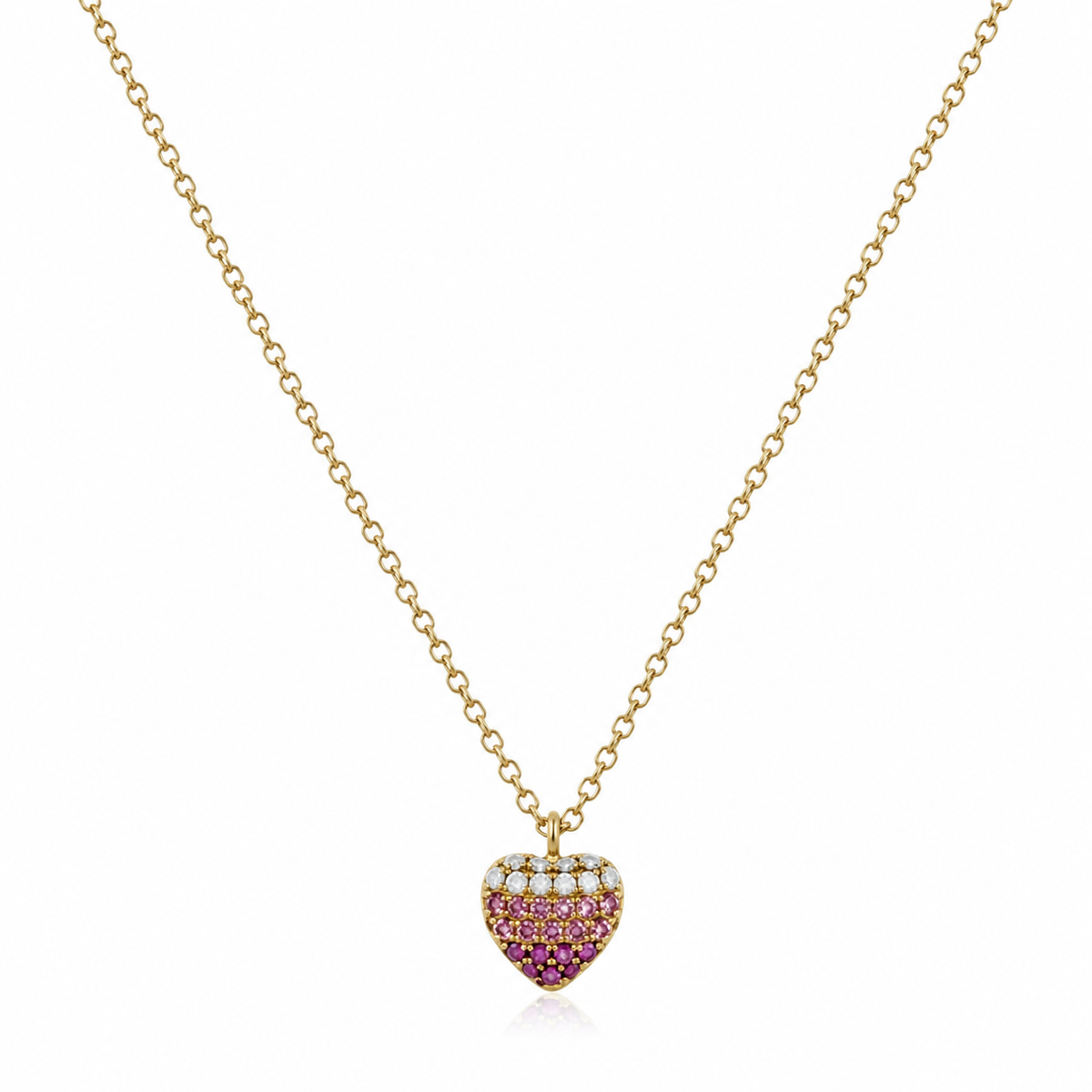 Collar Corazón Rosa