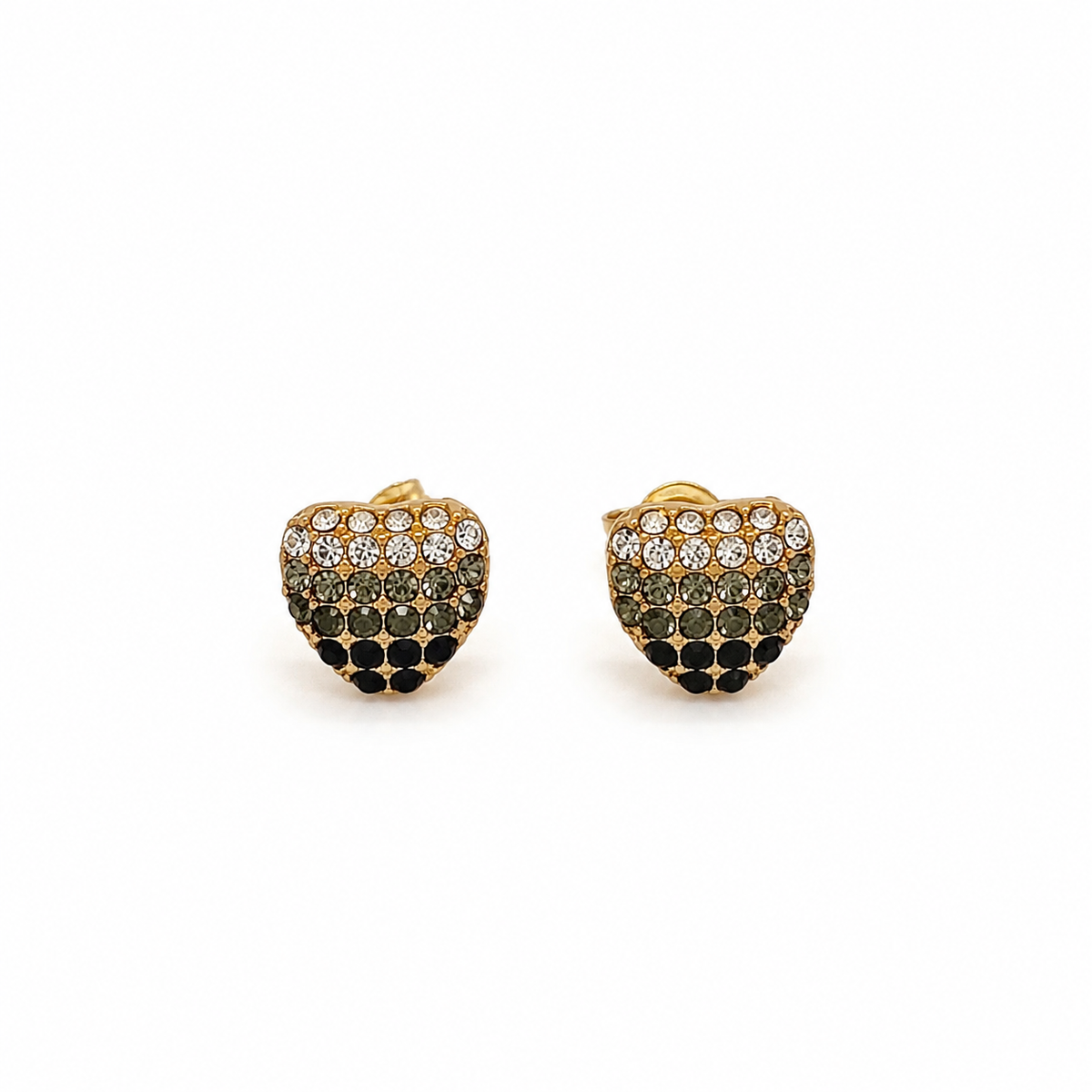 Pendientes con circonitas dorados