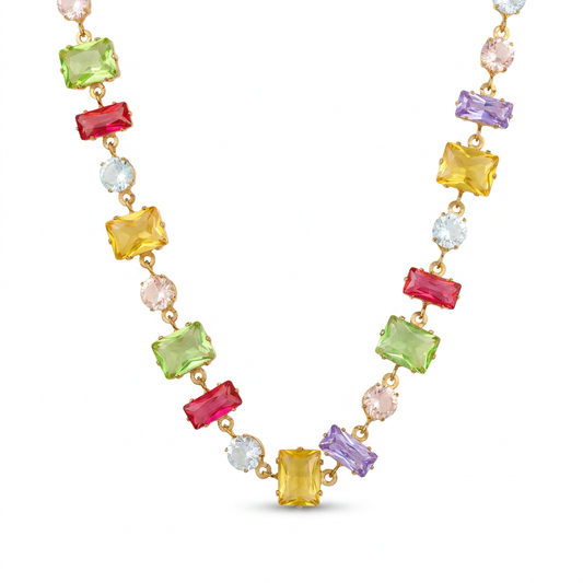 Collar Geométrico Multicolor