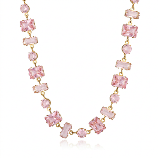 Collar Geométrico Rosa