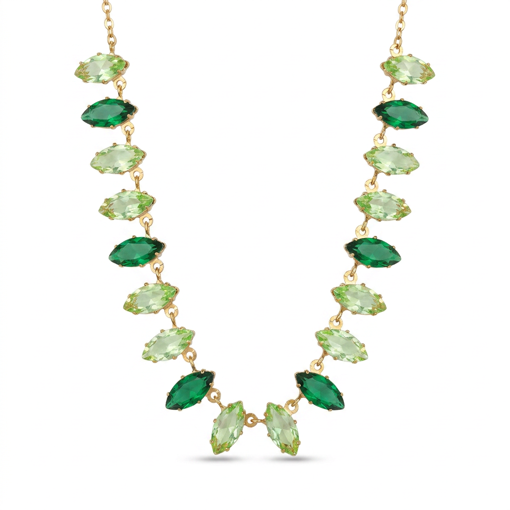 Collar Navette Verde