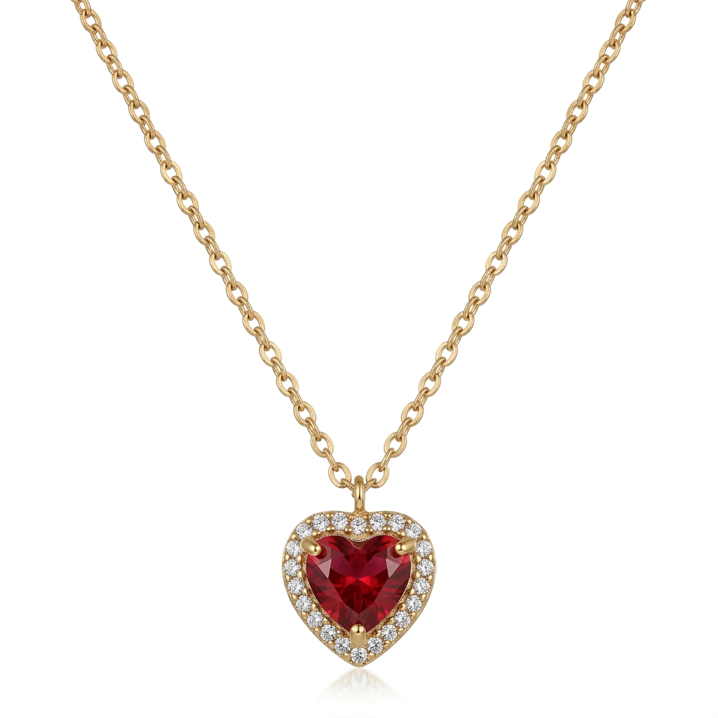 Collar Corazón Rojo