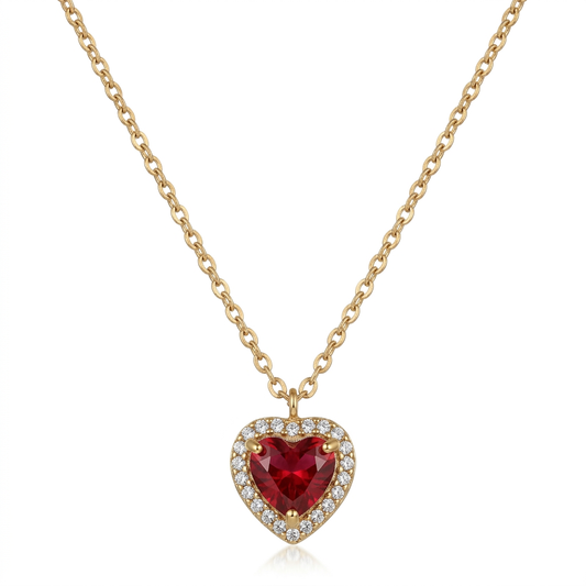 Collar Corazón Rojo