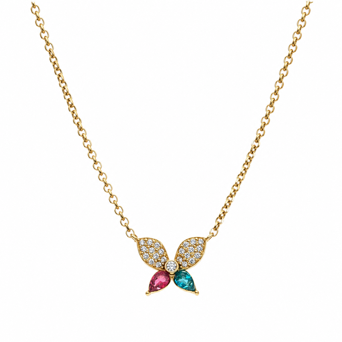 Collar Mariposa Multicolor