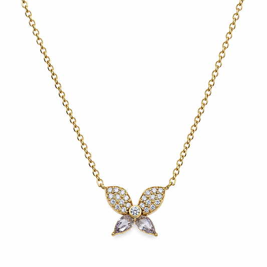 Collar Mariposa Lila