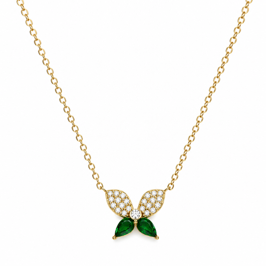 Collar Mariposa Verde