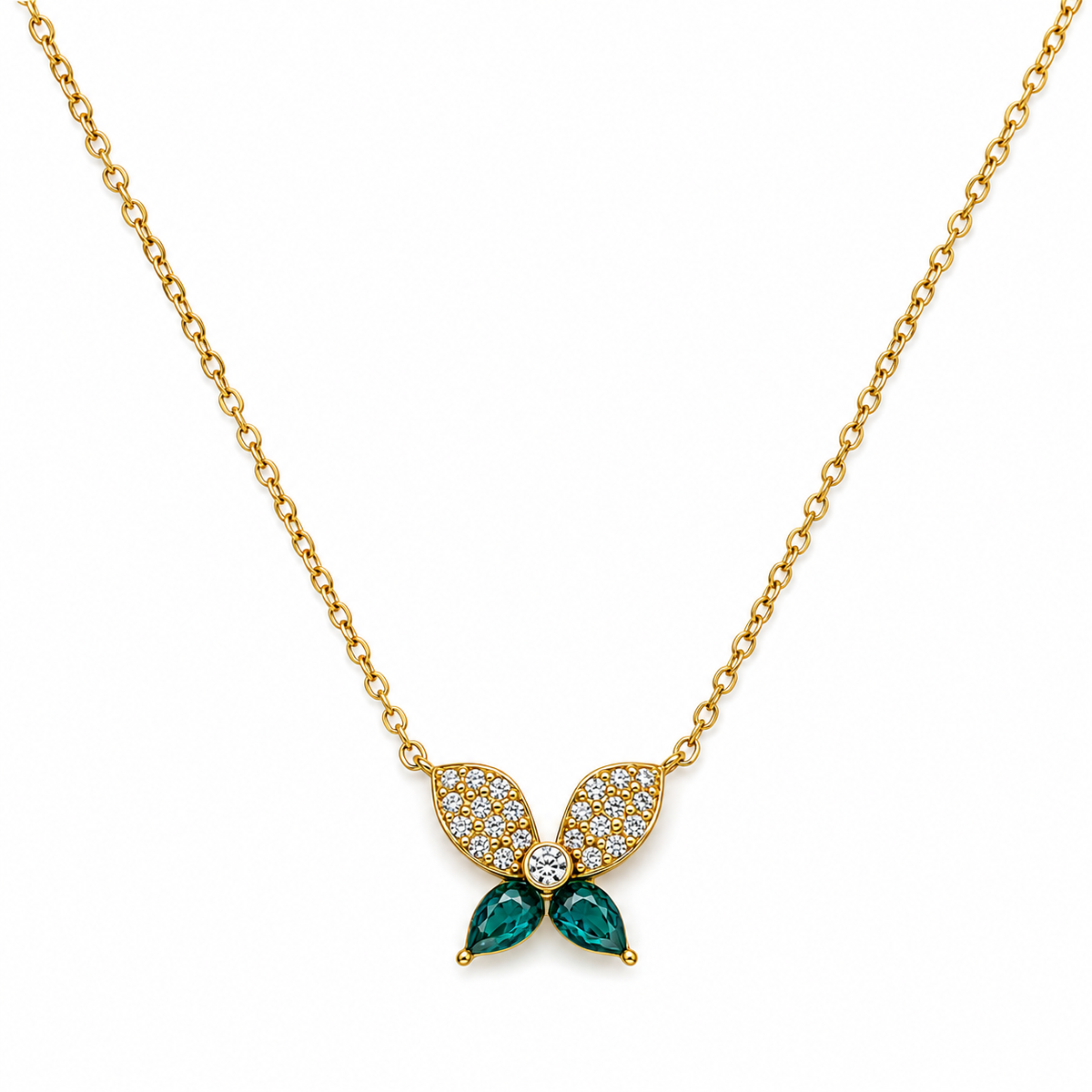 Collar Mariposa Azul
