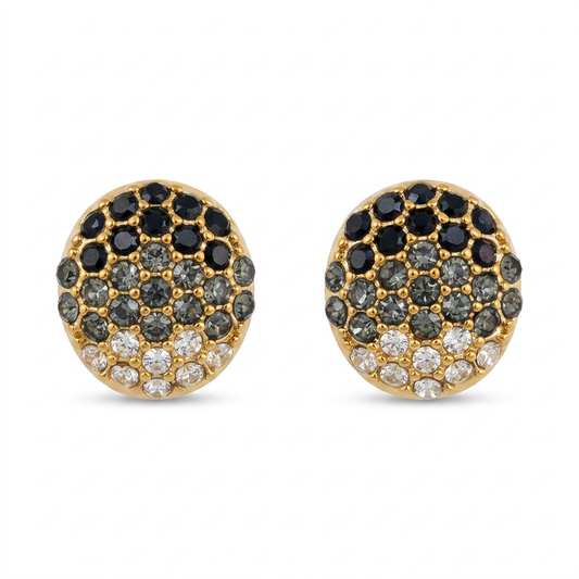 Pendientes con circonitas dorados