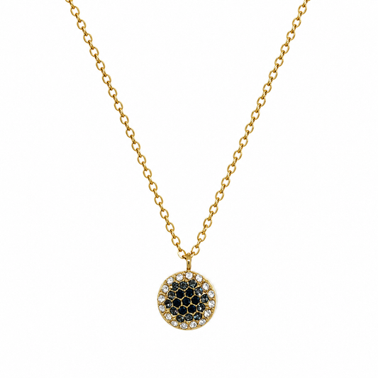 Collar con circonitas dorado