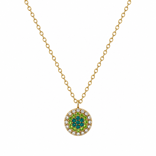 Collar con circonitas dorado