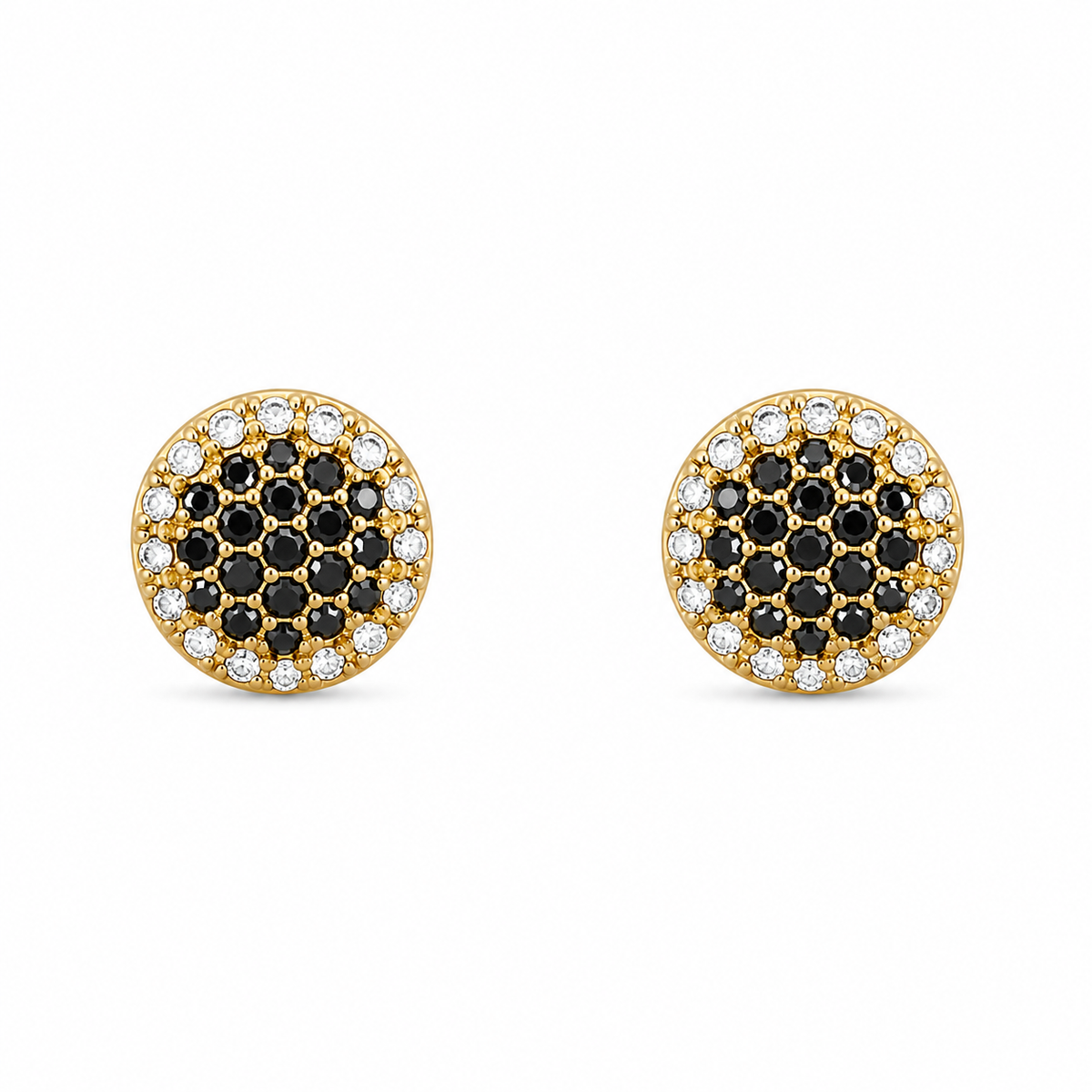 Pendientes con circonitas dorados