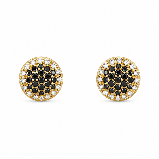Pendientes con circonitas dorados