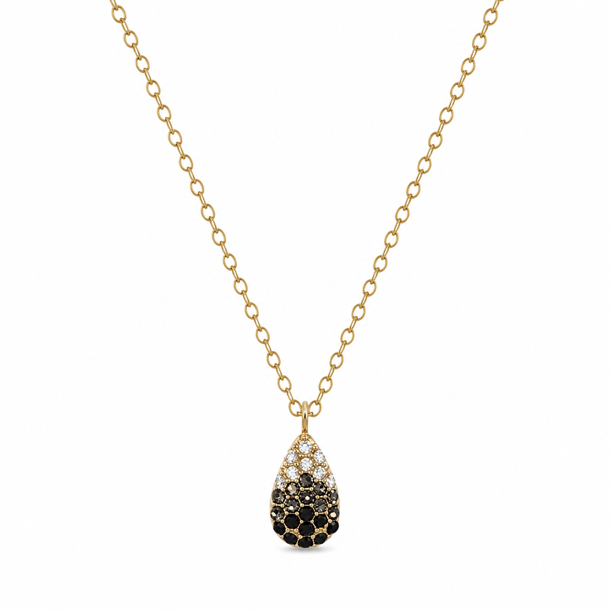 Collar con circonitas dorado