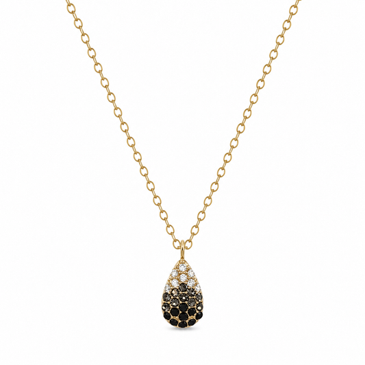 Collar con circonitas dorado