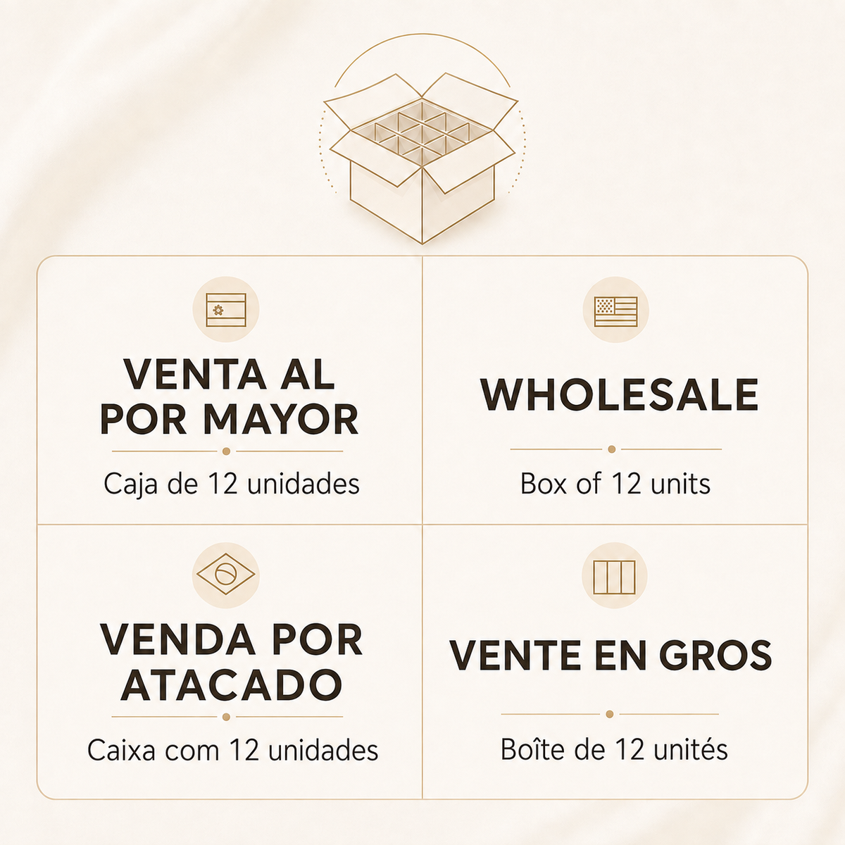 Caja Floral Cuadrada (Pack 12 Und) - 4 Colores