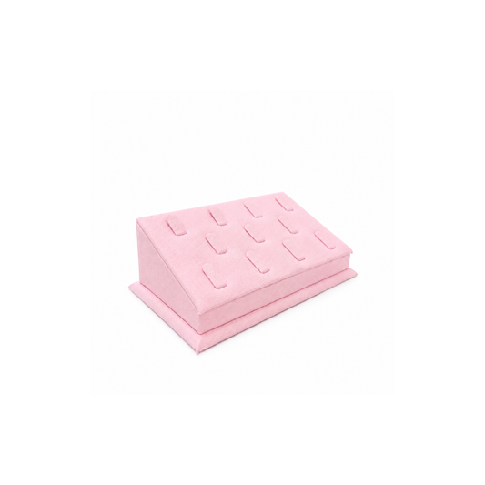 Exhibidor inclinado con ranuras - 5 Colores - Rosa