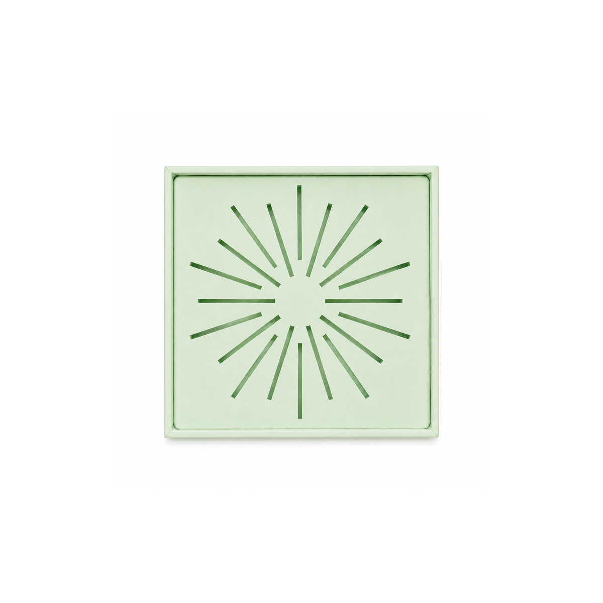 Exhibidor cuadrado diseño radial - 5 Colores