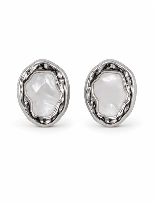 Pendientes plateados