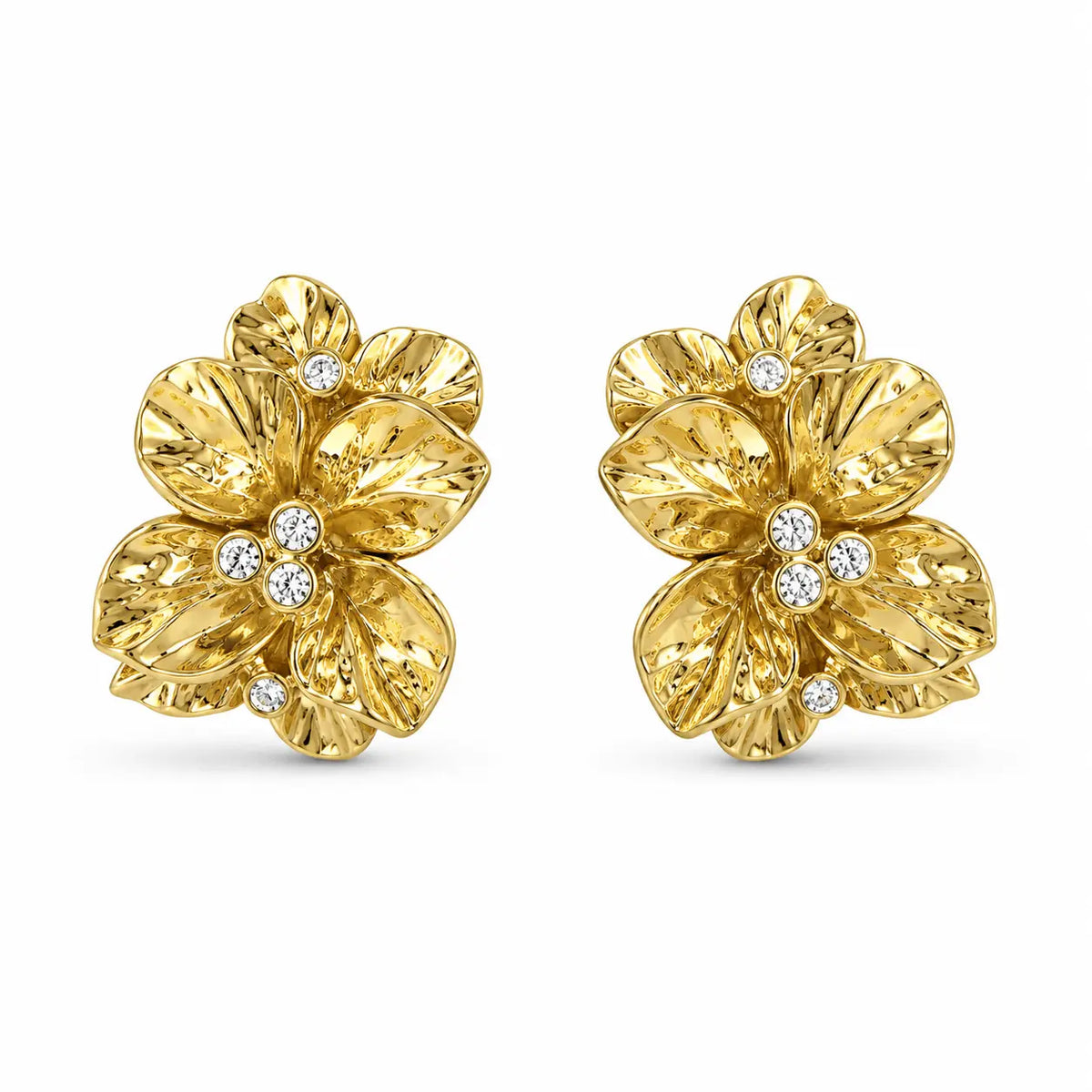 Pendiente Flor Dorado