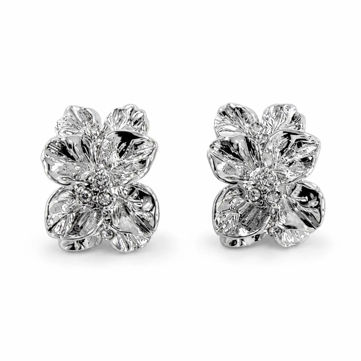 Pendiente Flor Plata